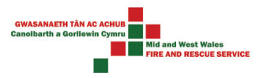Logo of Mid and West Wales Fire Rescue Service